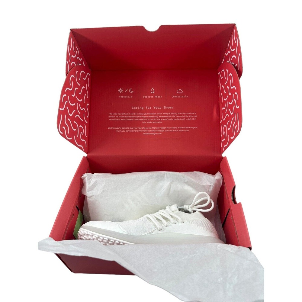 Lane Eight AD1 Women's Cloud White Trainer Hit Workout Shoes Size 6 NIB - Picture 2 of 10